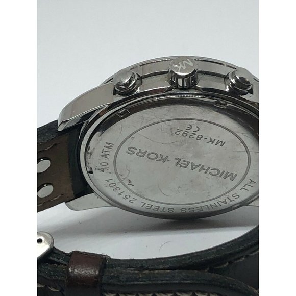 Michael Kors MK8292 Men\'s Brown Leather Analog Egg main image 5